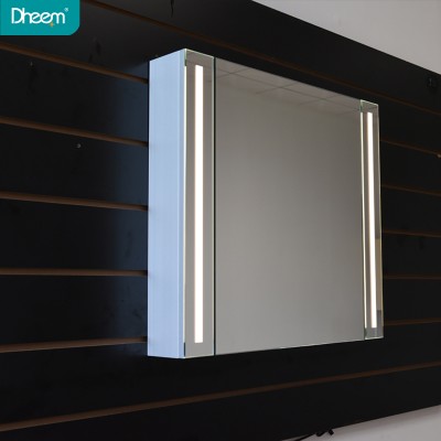 DHEEM Wall Hanging Bathroom Anti-fog LED Lighted Makeup Mirror Cabinet