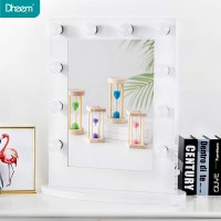 DHEEM Hollywood Lighted Mirror with Light Bulbs for Desktop Makeup