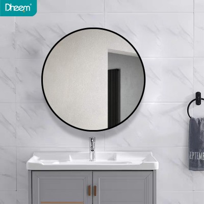 DHEEM Modern Hotel Bathroom Decorative Wall Framed Non-lighted Mirror