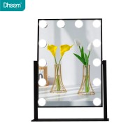 Dheem Hollywood Style Vanity Makeup Mirror With Lights for Dressing Table (Black/White)